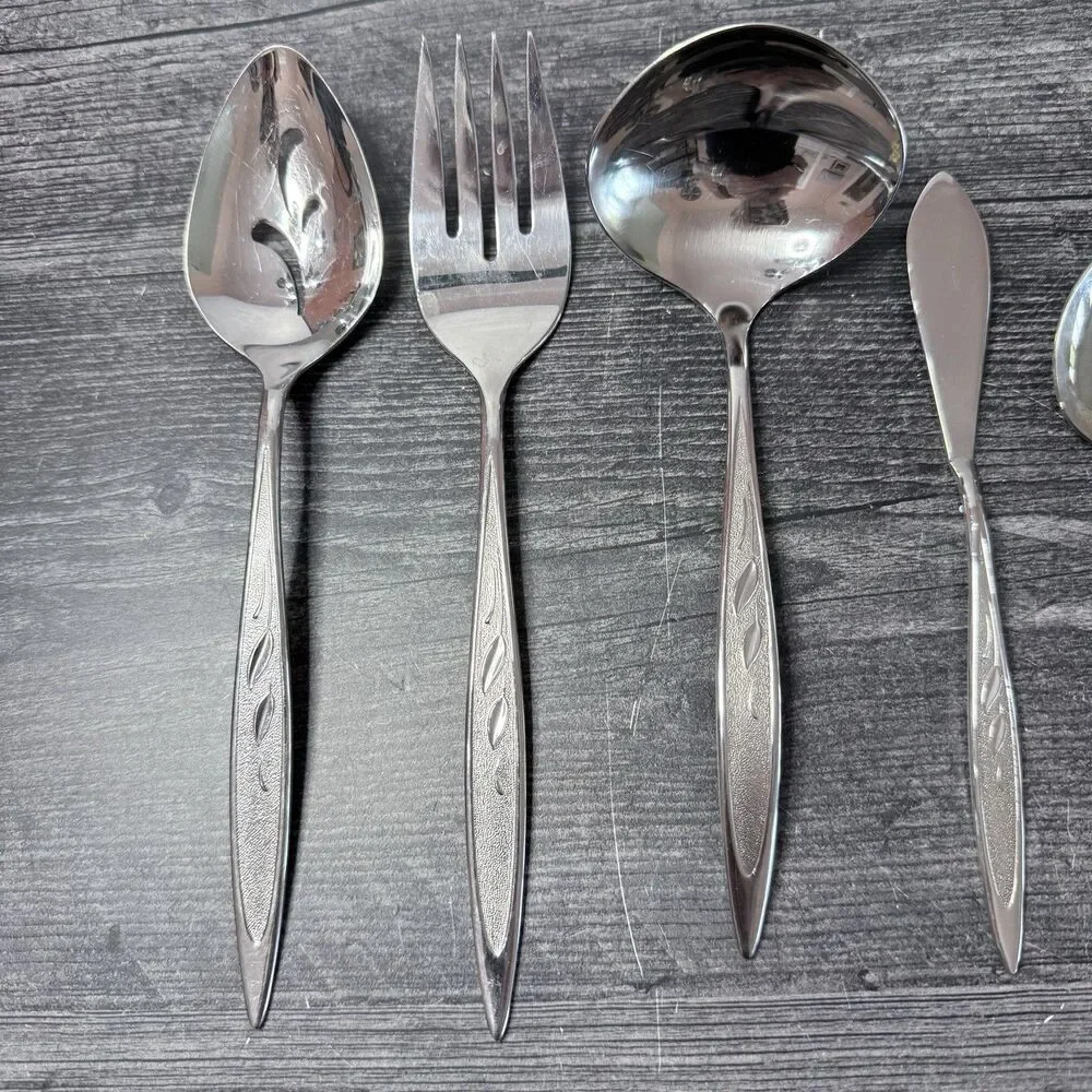 Vintage Royal Harvest 1990 Stainless Steel Serving Set Oneida